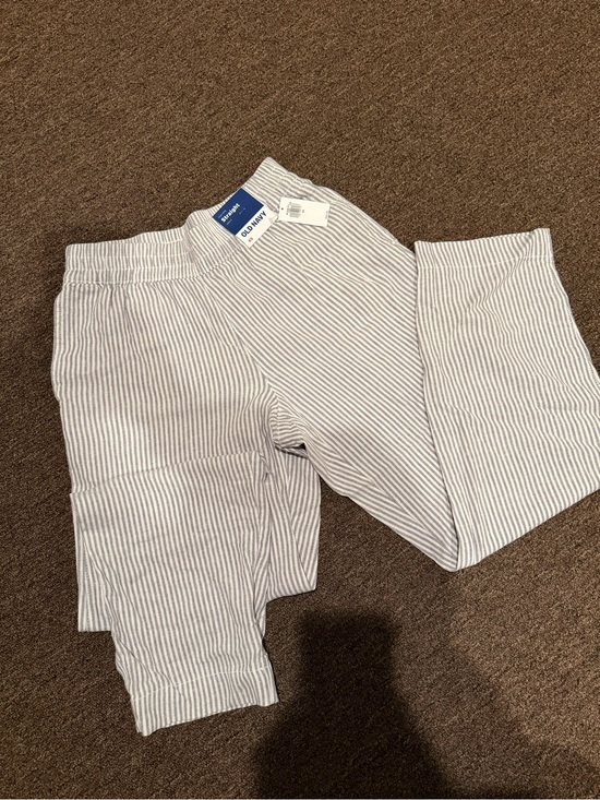 Old Navy Pants - Old Navy White and Gray Striped Jogger Pants